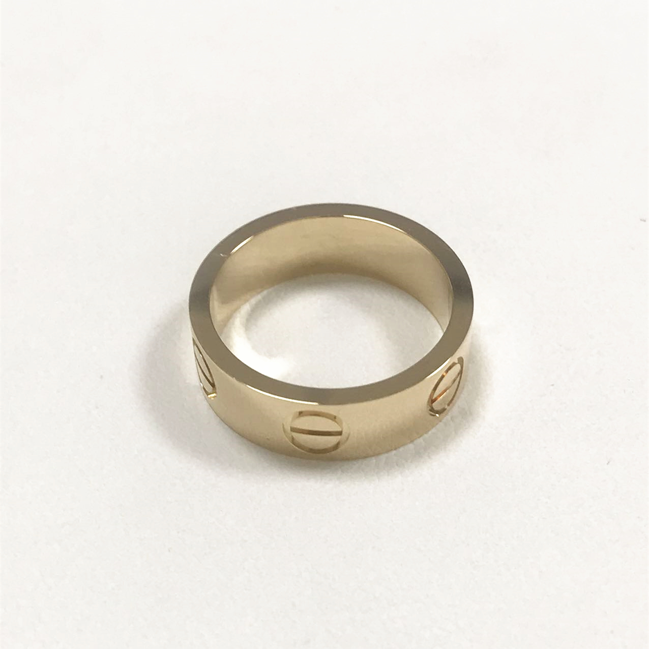 Mirror Copy Best 18K Gold Cartier Love Band Ring