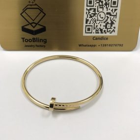 18K Yellow Gold Cartier Replica Nail bracelet Small Model B6062617