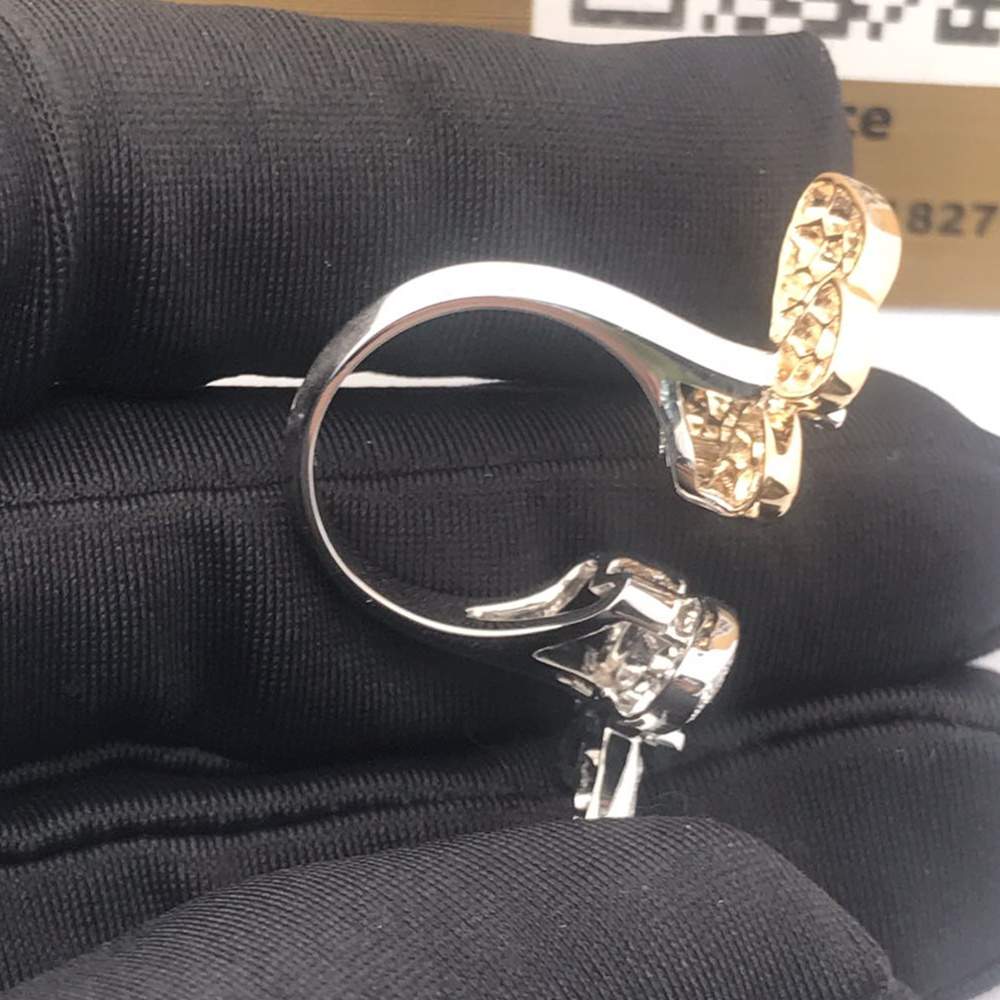 18K Van Cleef Arpels Double Butterfly Ring Copy (4) 18K Van Cleef Arpels Double Butterfly Ring Copy