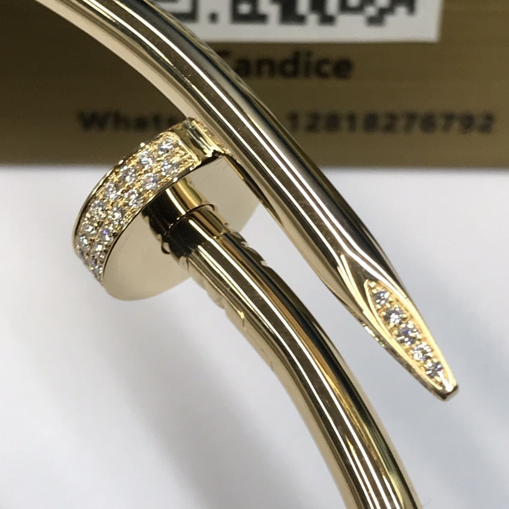 18K Yellow Gold Cartier Nail Diamonds Necklace Choker N7424268 18K Yellow Gold Cartier Nail Diamonds Necklace Choker N7424268