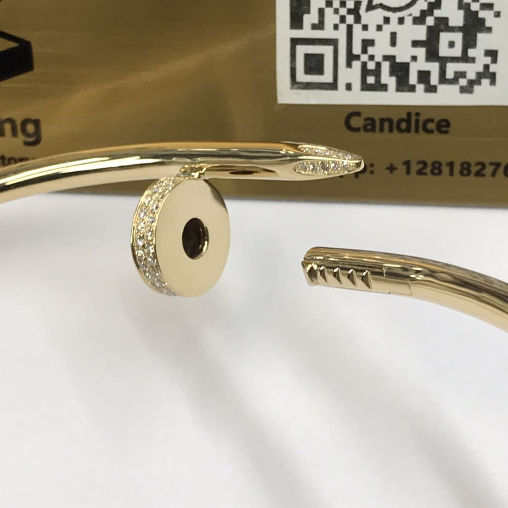 18K Yellow Gold Cartier Nail Diamonds Necklace Choker N7424268 18K Yellow Gold Cartier Nail Diamonds Necklace Choker N7424268