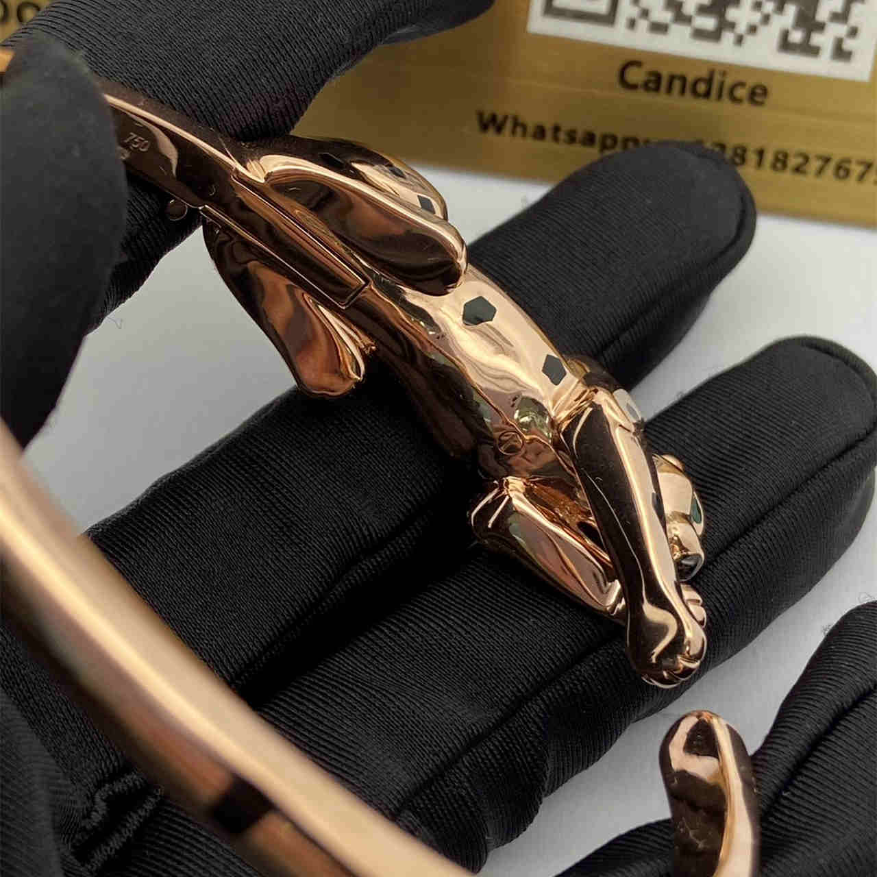 18K Rose Gold Panthère de Cartier Bracelet N6712117 (4) 18K Rose Gold Panthère de Cartier Bracelet N6712117