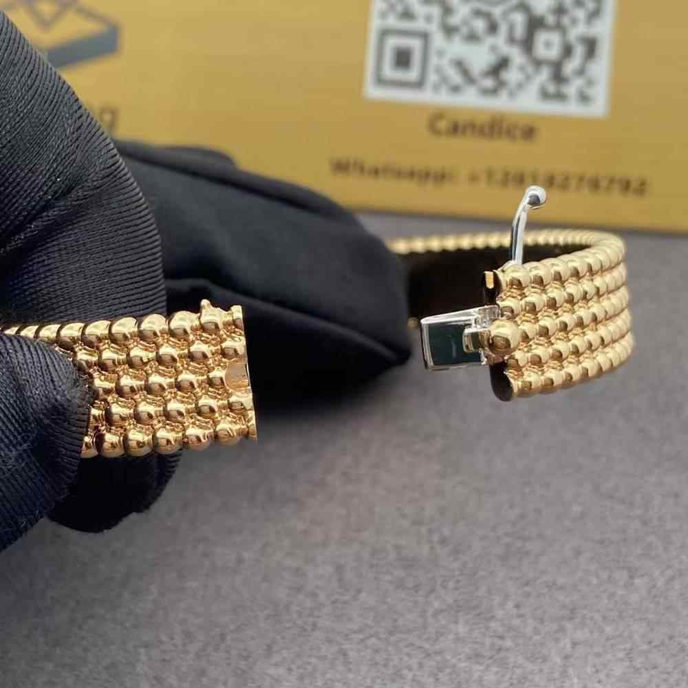 Van Cleef 5 Rows Perlee Diamonds Bracelet (3) Van Cleef 5 Rows Perlee Diamonds Bracelet
