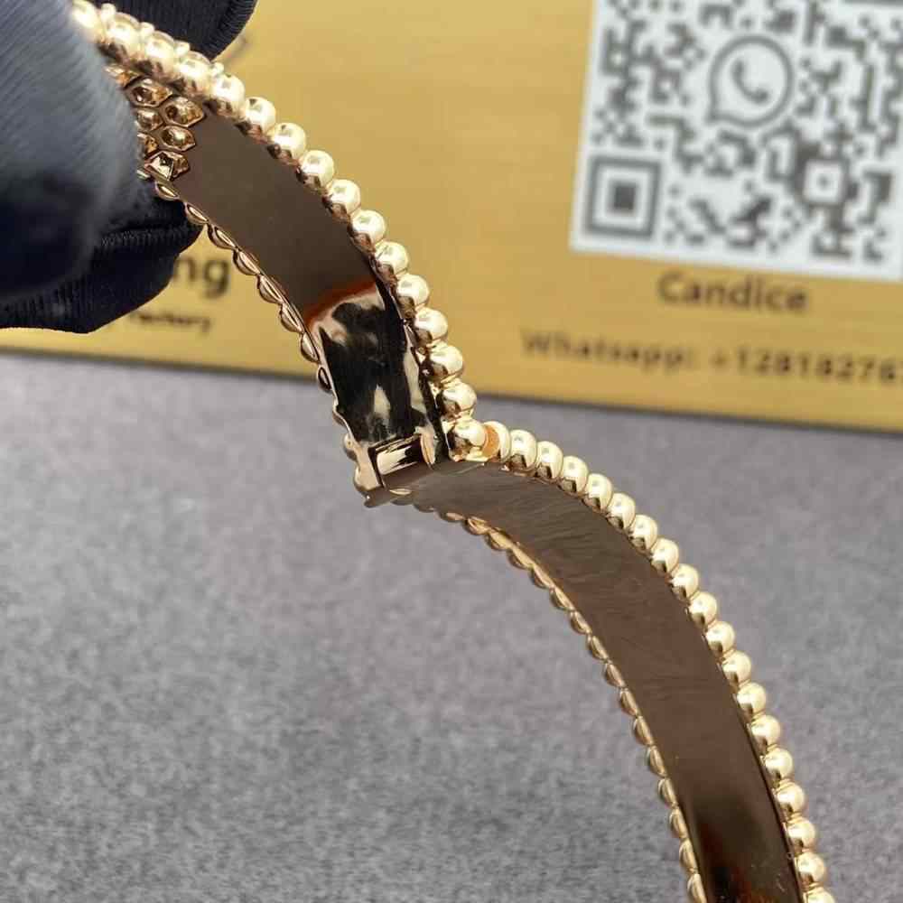 Van Cleef 5 Rows Perlee Diamonds Bracelet (4) Van Cleef 5 Rows Perlee Diamonds Bracelet