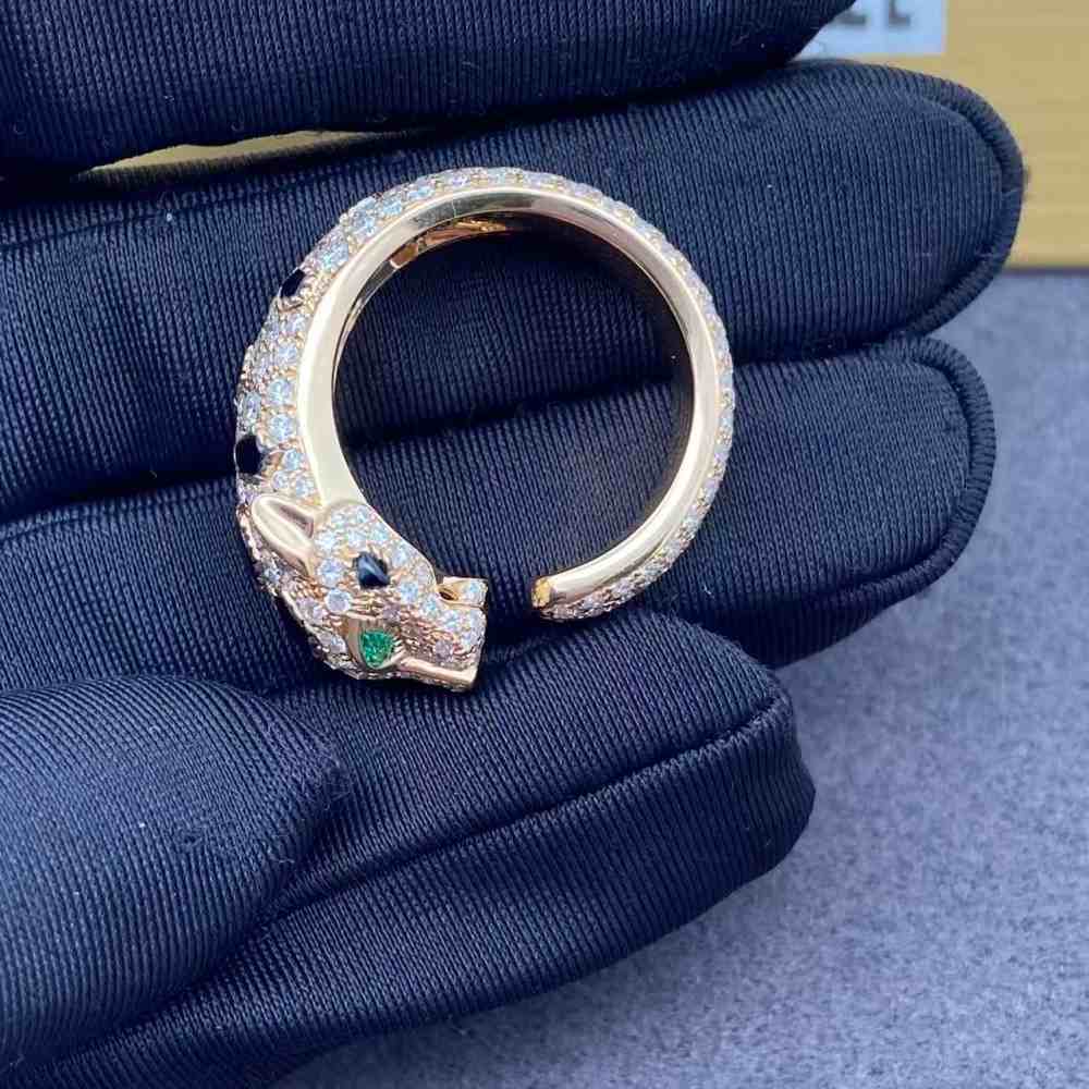 18K Yellow Gold Copy of Cartier Panthere Ring Size 9 N4767700 (2) Copy of Cartier Panthere Ring Size 9