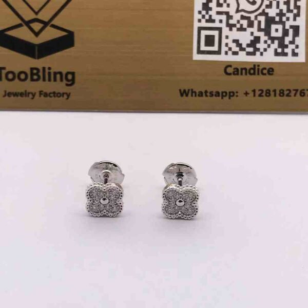 Van Cleef Arpels Sweet Alhambra Diamond Earrings VCARO85500