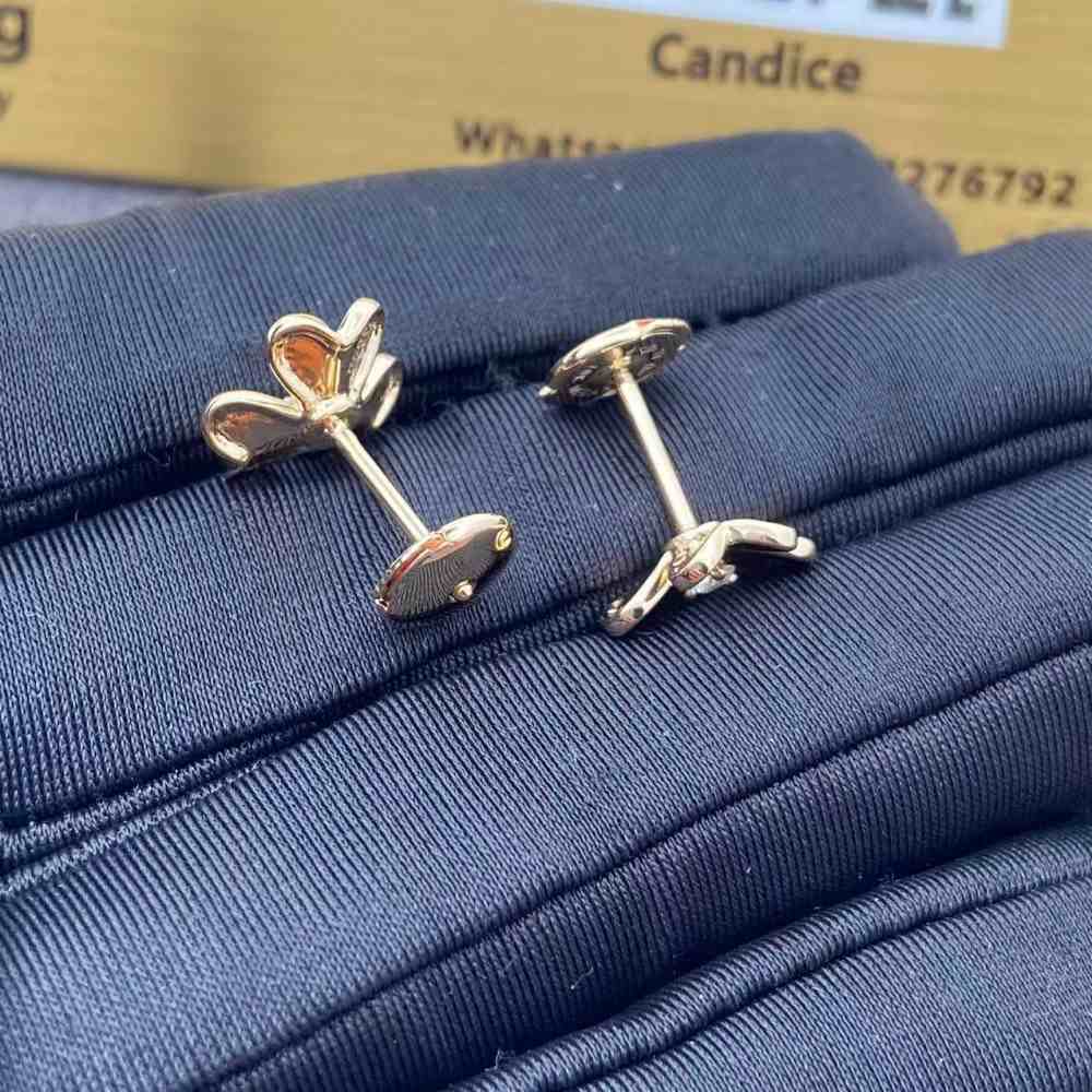 Van Cleef Mini Model Frivole Earrings VCARPJMN00 (4) Van Cleef Mini Model Frivole Earrings VCARPJMN00