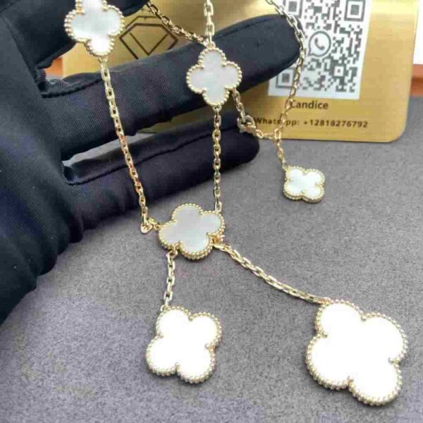 Van Cleef Magic Alhambra Necklace 6 Motifs Price VCARD79100