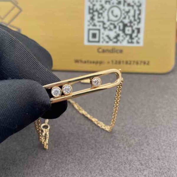 18K Gold Messika Move Classique Double Chain Bracelet​ 3996