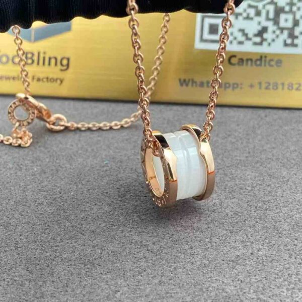 Bvlgari B Zero1 White Ceramic Necklace