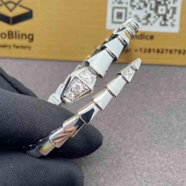 Bvlgari Serpenti Viper Bracelet in 18K White Gold 360155