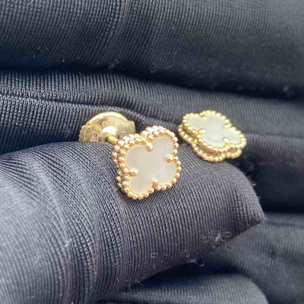 Van Cleef Earrings Sweet Alhambra Mother of Pearl Copy VCARA44800 (3) Van Cleef Earrings Sweet Alhambra Mother of Pearl Copy VCARA44800