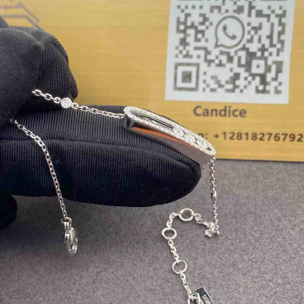 18K White Gold Messika Baby Move Pave Bracelet 04325 (2) 18K White Gold Messika Baby Move Pave Bracelet 04325