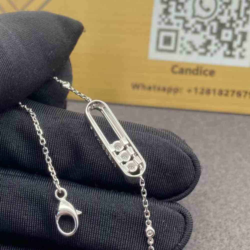 18K White Gold Messika Baby Move Pave Bracelet 04325 (3) 18K White Gold Messika Baby Move Pave Bracelet 04325